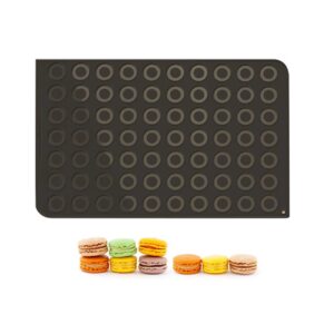 Silicone Macaron Baking Sheet 60x40 cm, 70 Cavities (Ø 40 mm), Made in Italy