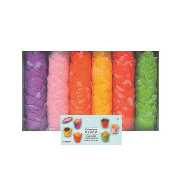 TULIP BAKING CUP ASSORTED COLOR