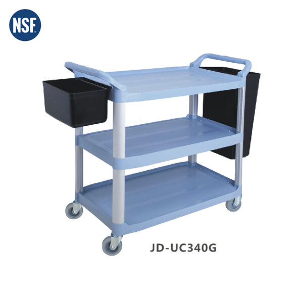 KITCHEN TROLLEY 3 TIER P/P 102x50x96  GREY COLOR