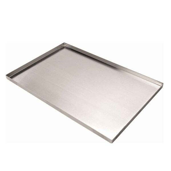 ALU. BAKING TRAY CURLED EDGE 60*40*2.5 MM THICKNESS