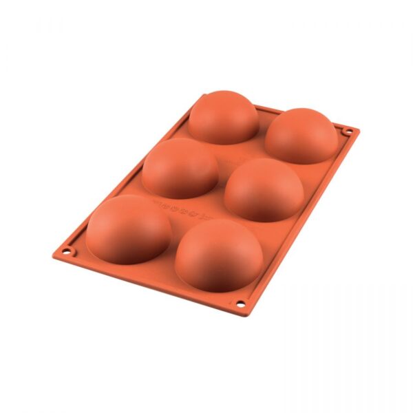 SF002 HALF SPHERE - SILICONE MOLD ø 70 H 35 MM Silikomart Italy