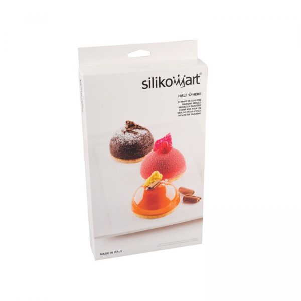 SF002 HALF SPHERE - SILICONE MOLD ø 70 H 35 MM Silikomart Italy