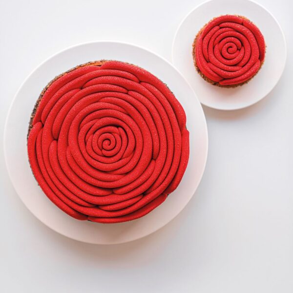 LA VIE EN ROSE KE080S Silicone 3D Pavocake Ø mm 180x45 h Pavoni Italy