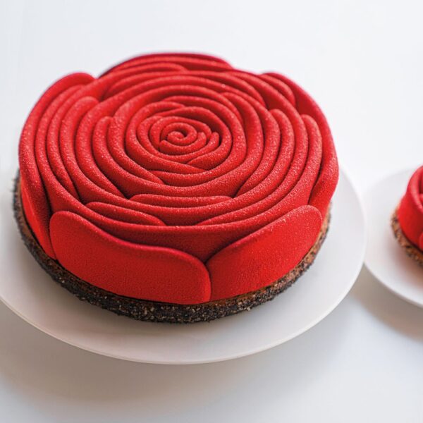 LA VIE EN ROSE KE080S Silicone 3D Pavocake Ø mm 180x45 h Pavoni Italy