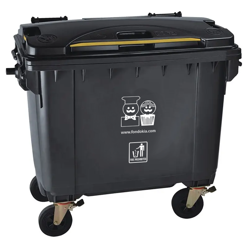 GARBAGE BIN GRAY 660 LTR