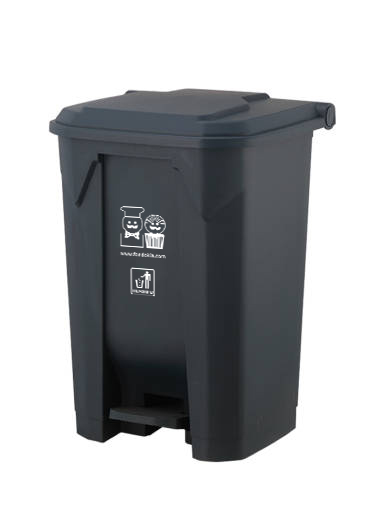 GARBAGE BIN GRAY