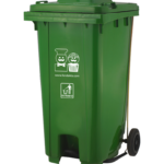 garbage bin green
