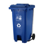 garbage bin blue