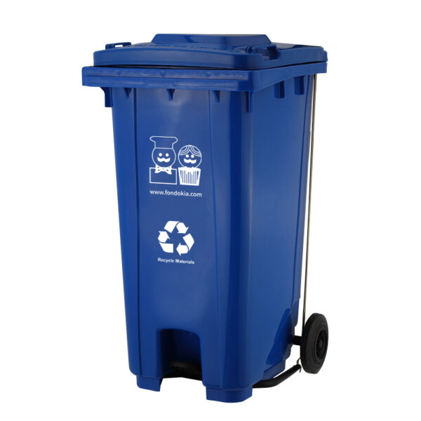 garbage bin blue
