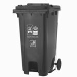 garbage bin gray