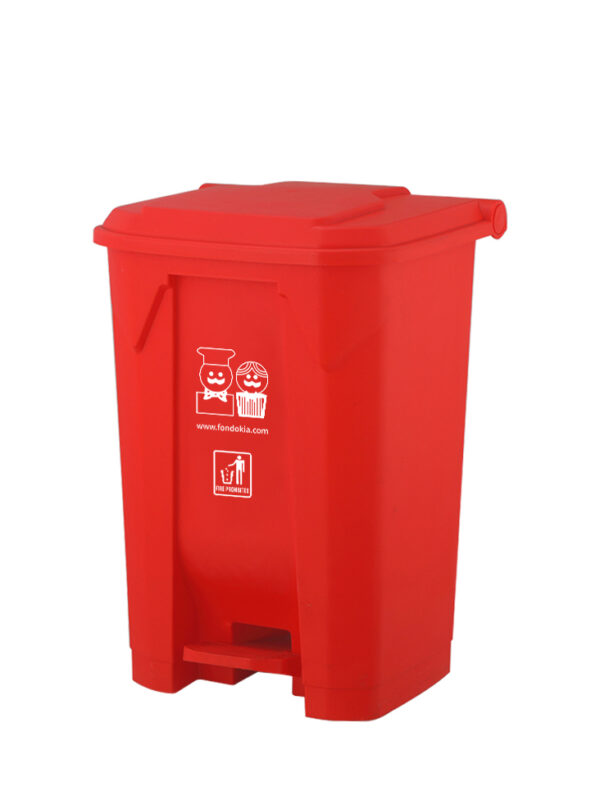 GARBAGE BIN RED