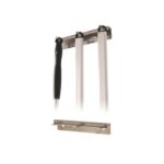 GI Metal ACH-PP3 wall-mounted pizza tool rack with three tool slots