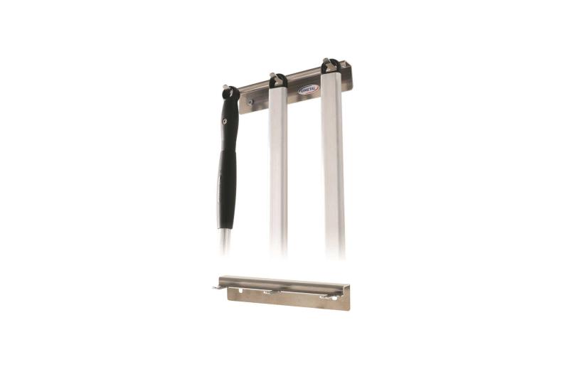GI Metal ACH-PP3 wall-mounted pizza tool rack with three tool slots