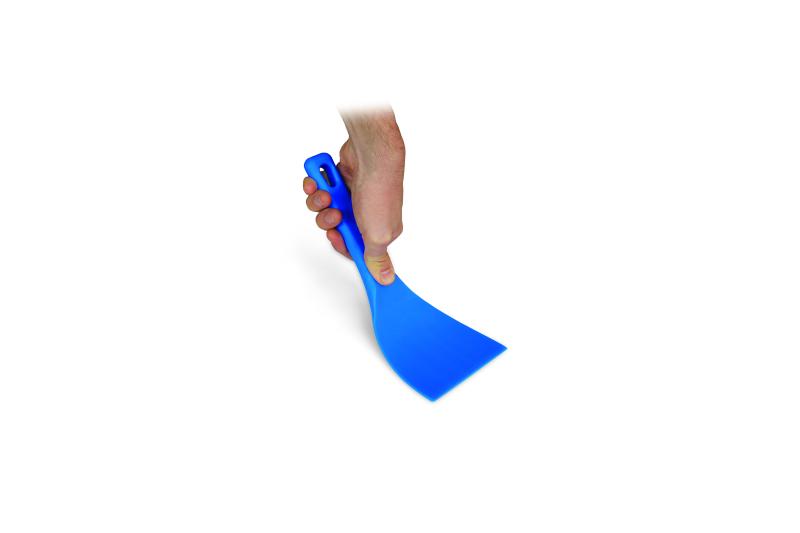 GI Metal flexible dough spatula with 10 cm blue polymer blade