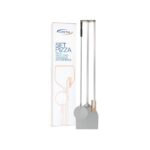GI Metal SET2 four-piece pizza tool set with two peels, oven brush and wall rack