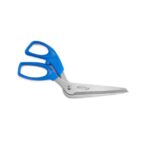 GI Metal stainless steel pizza scissors with 12 cm blade and blue polymer handle