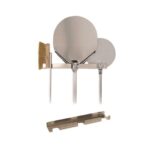 GI Metal ACH-PP wall-mounted pizza peel rack holding three long-handled pizza tools