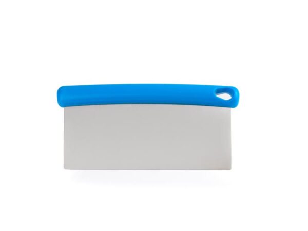 GI Metal 20 cm flexible dough scraper with stainless steel blade and blue handle