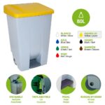 GARBAGE BIN YELLOW