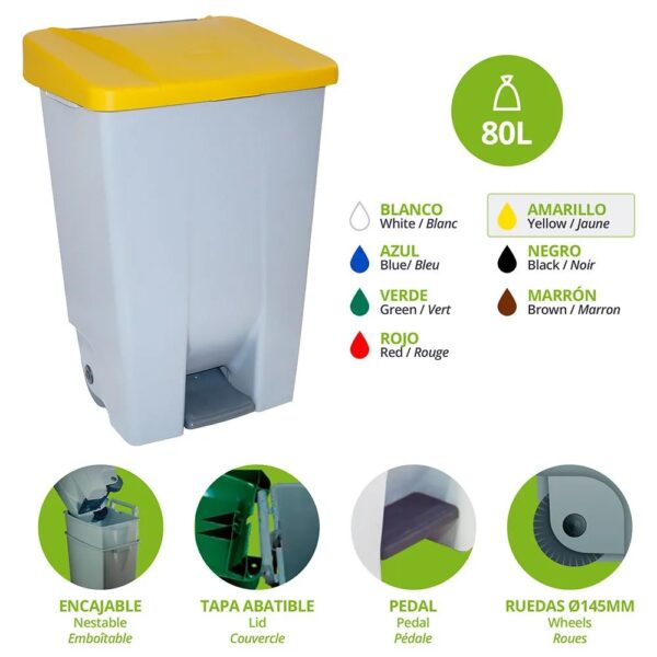 GARBAGE BIN YELLOW