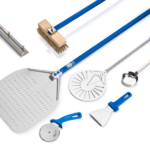 GI Metal Azzurra 7-piece professional perforated pizza tool set