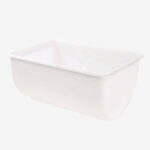 GILAC 220L semicircular container in white for professional food preparation