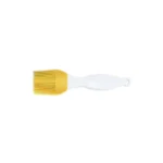 Silikomart ACC023 yellow silicone pastry brush with 210 mm white plastic handle
