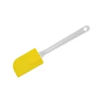 Silikomart ACC027 large yellow silicone spatula with transparent 260 mm plastic handle