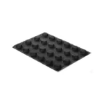 Black Airplus 15 mould showing twenty-four raised round microperforated forms