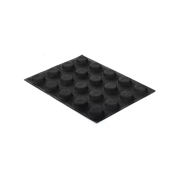 Black Airplus 16 mould showing twenty raised round microperforated forms
