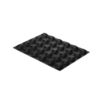 Black Silikomart Airplus 20 Square mould showing thirty raised microperforated square forms