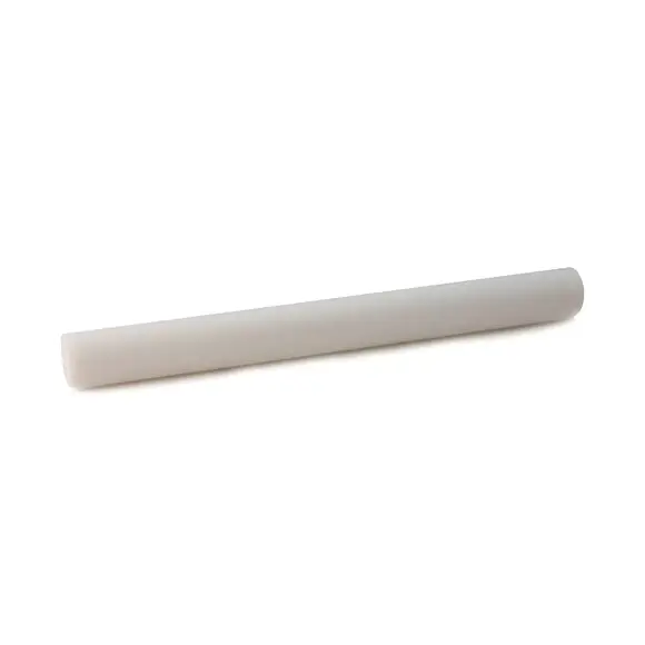 White Silikomart RP06 smooth polycarbonate rolling pin measuring Ø40 × 400 mm