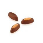 Tapered chocolates with decorative inserts created using the Silikomart Sogno-P praline mould
