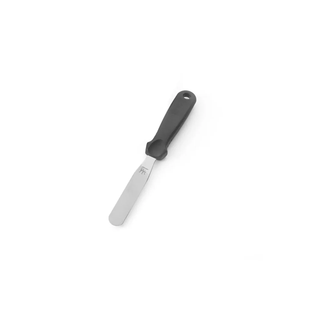Silikomart SP20 straight pastry spatula with flexible 11 cm stainless steel blade