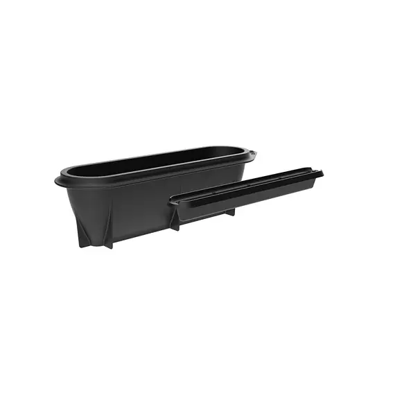 Black Silikomart Turin 620 TPlus+ travel-cake mould displayed with its matching insert
